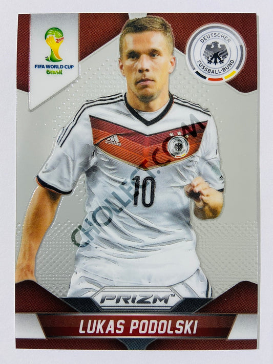 Lukas Podolski - Germany 2014 Panini Prizm FIFA World Cup Brasil #92