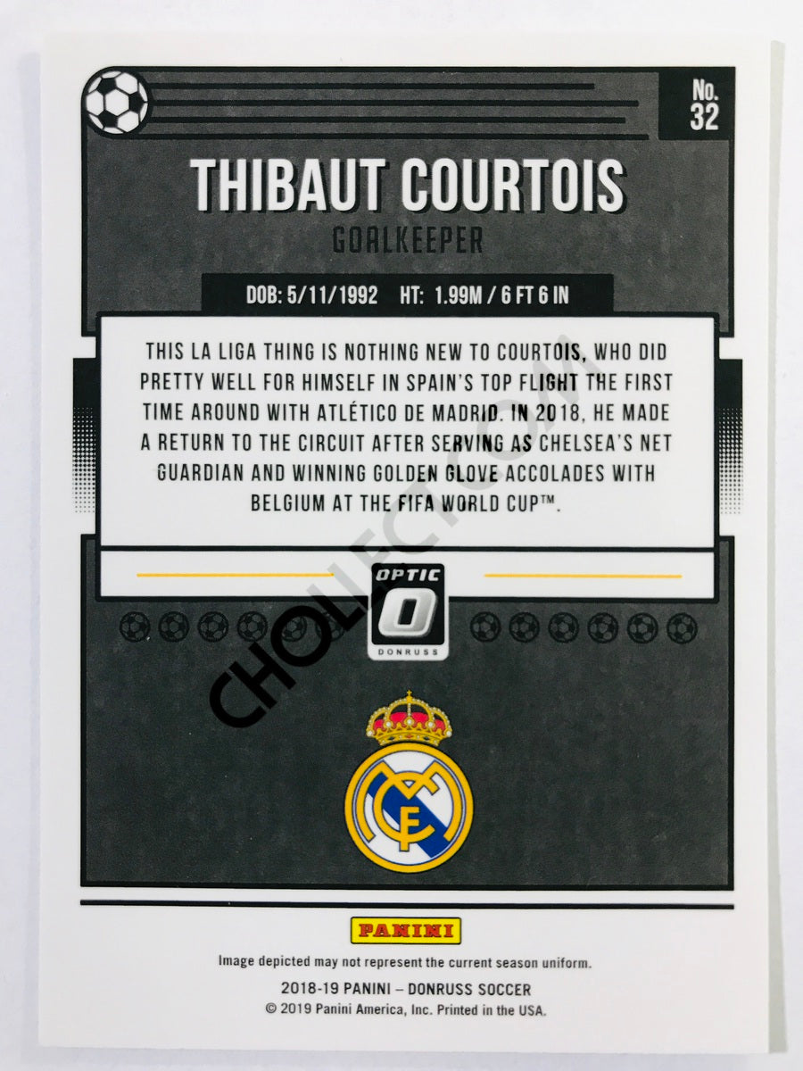 Thibaut Courtois - Real Madrid CF 2018-19 Panini Donruss Optic #32