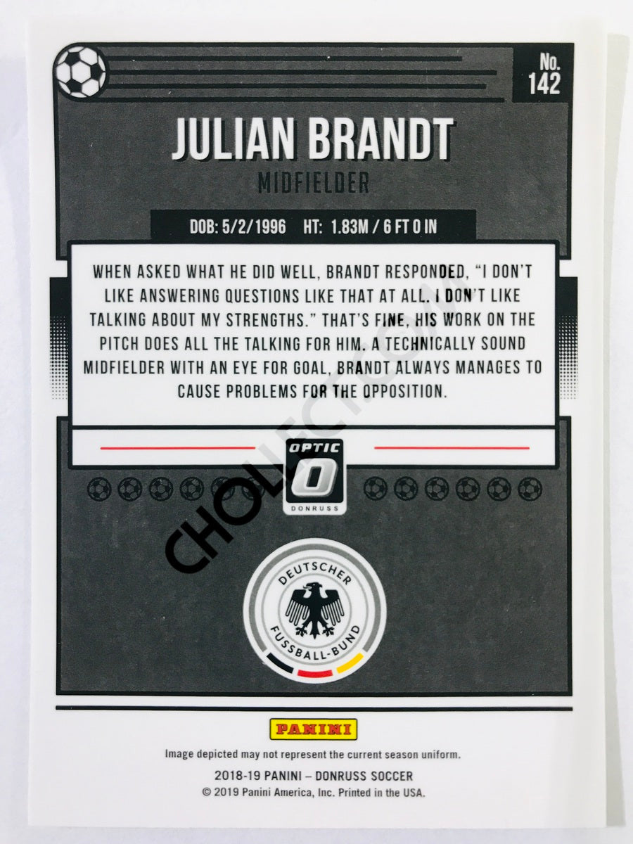 Julian Brandt - Germany 2018-19 Panini Donruss Optic #142