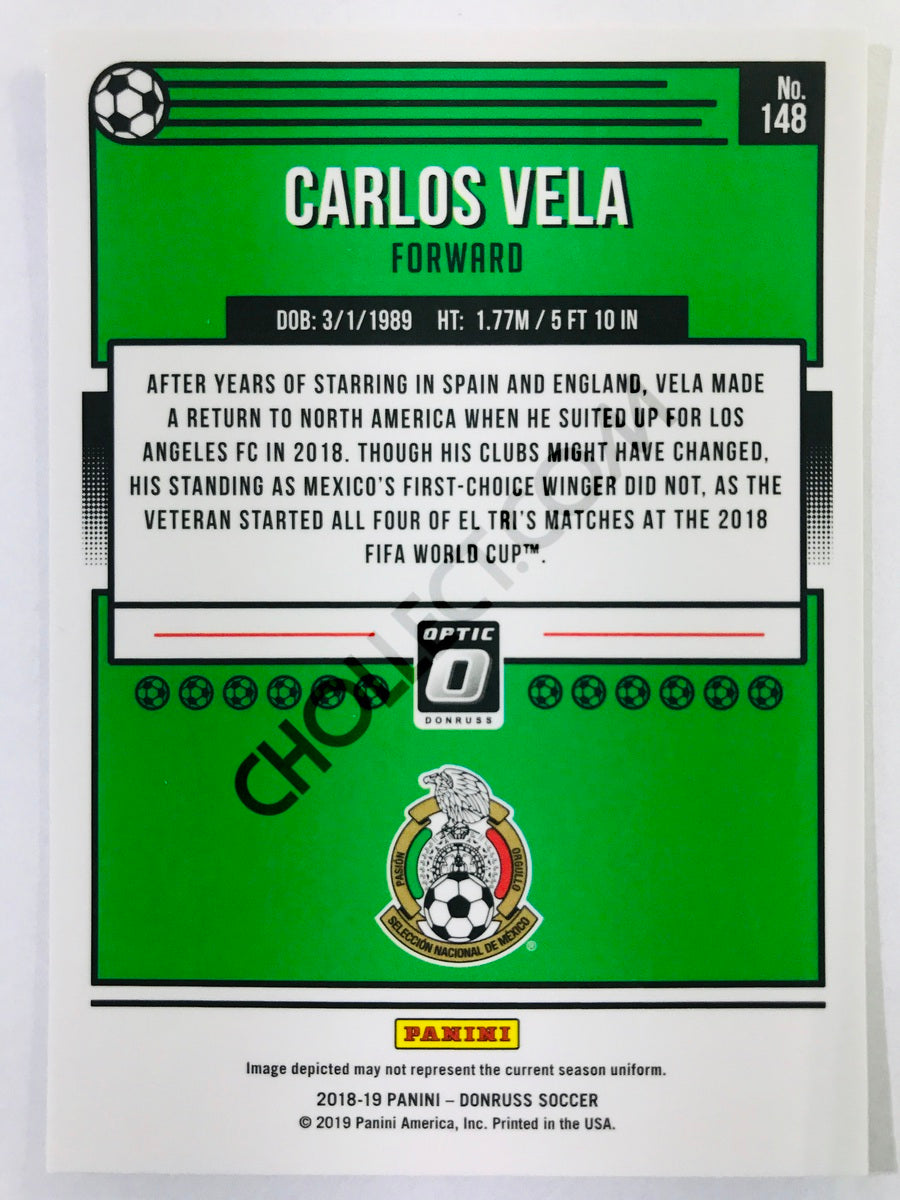 Carlos Vela - Mexico 2018-19 Panini Donruss Optic #148