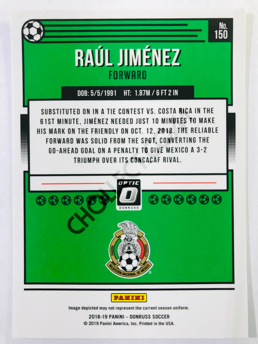 Raul Jimenez - Mexico 2018-19 Panini Donruss Optic #150