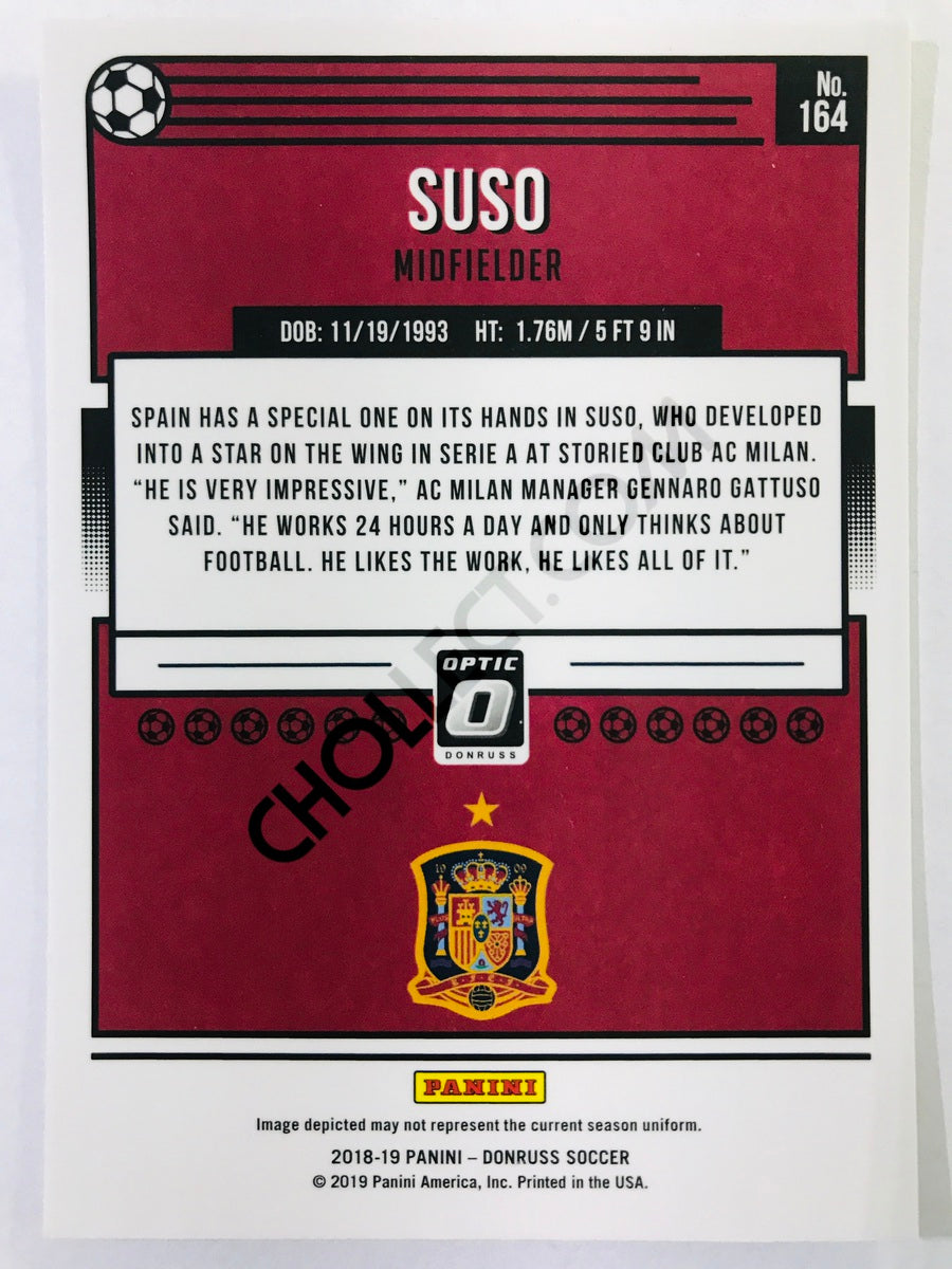 Suso - Spain 2018-19 Panini Donruss Optic #164