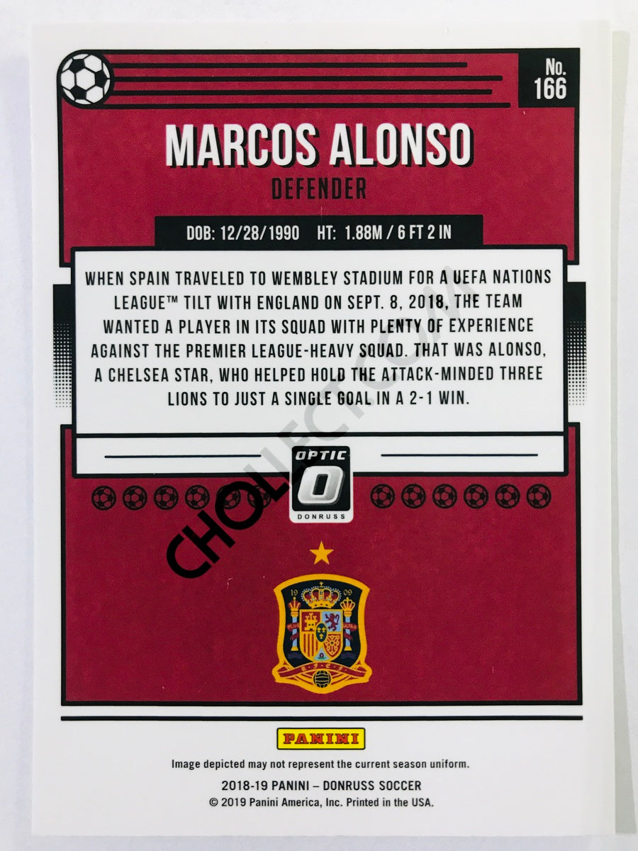 Marcos Alonso - Spain 2018-19 Panini Donruss Optic #166