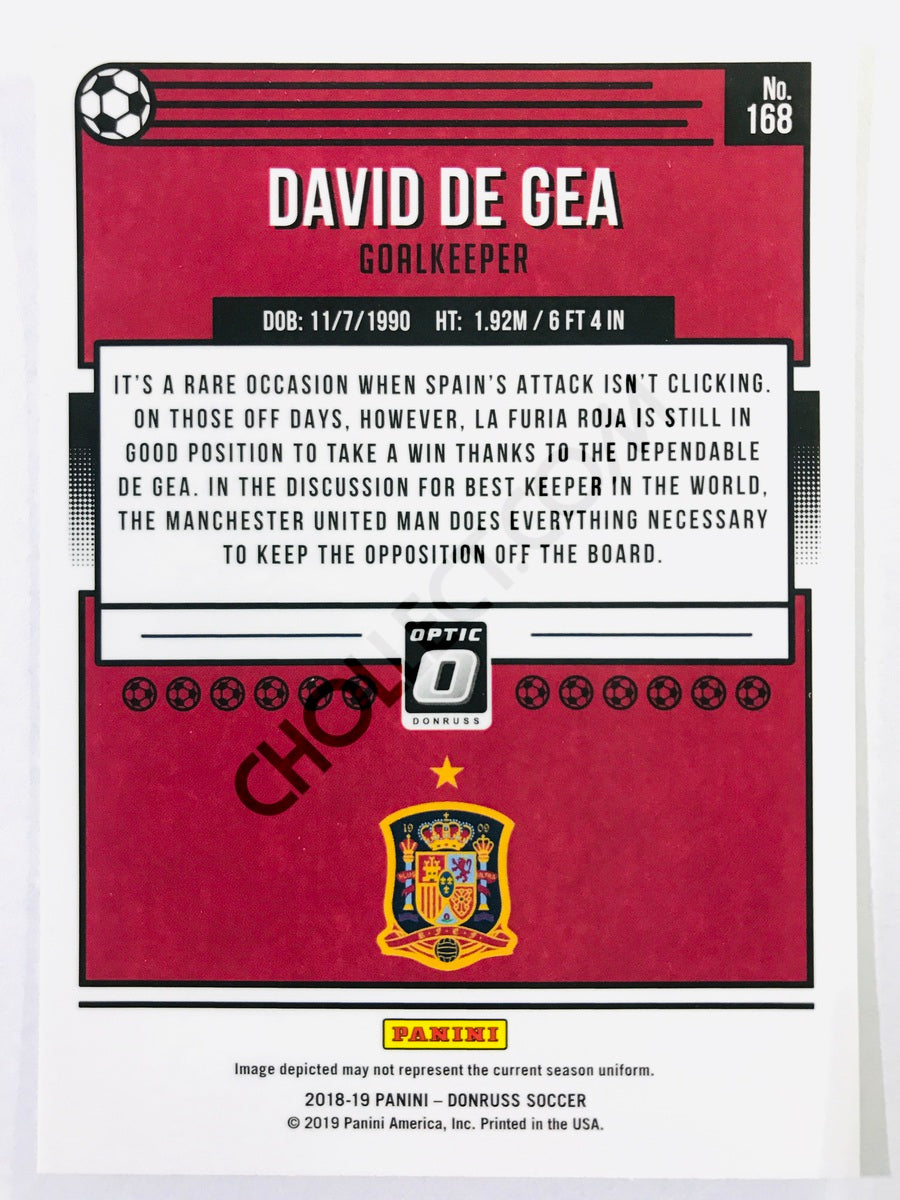 David de Gea - Spain 2018-19 Panini Donruss Optic #168