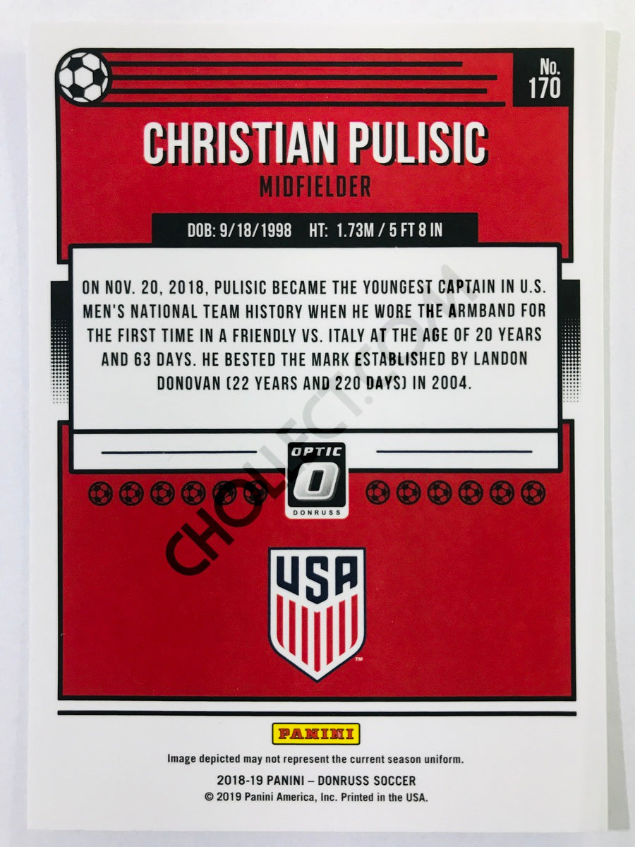 Christian Pulisic - United States 2018-19 Panini Donruss Optic #170