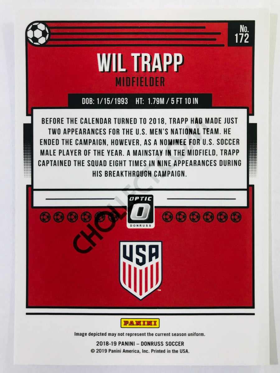 Wil Trapp - United States 2018-19 Panini Donruss Optic #172