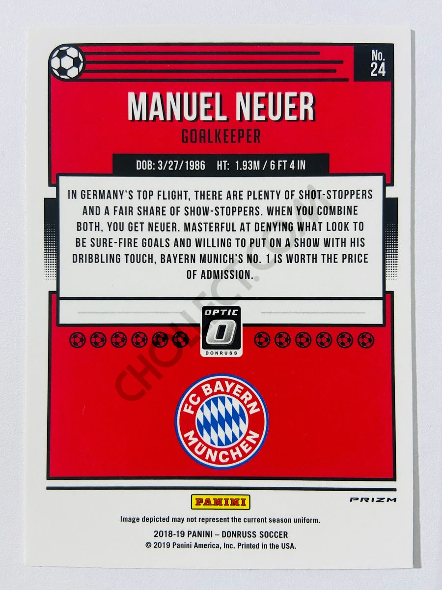 Manuel Neuer - FC Bayern Munich 2018-19 Panini Donruss Optic Holo Parallel #24