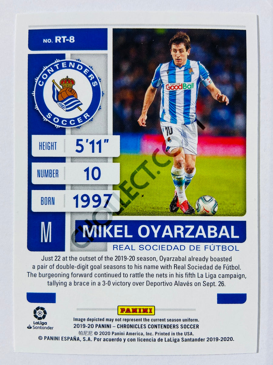 Mikel Oyarzabal - Real Sociedad de Futbol 2019-20 Panini Chronicles Contenders Rookie Ticket RC Rookie #RT-8