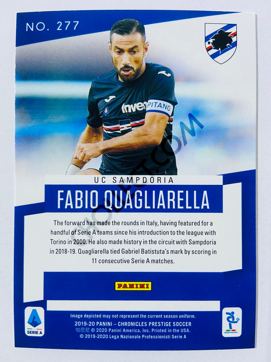 Fabio Quagliarella - UC Sampdoria 2019-20 Panini Chronicles Prestige #277