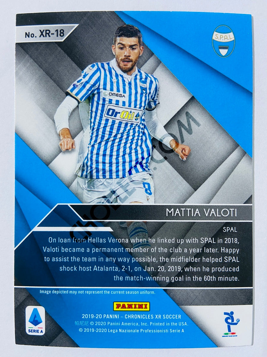 Mattia Valoti - SPAL 2019-20 Panini Chronicles XR Orange Parallel RC Rookie #18