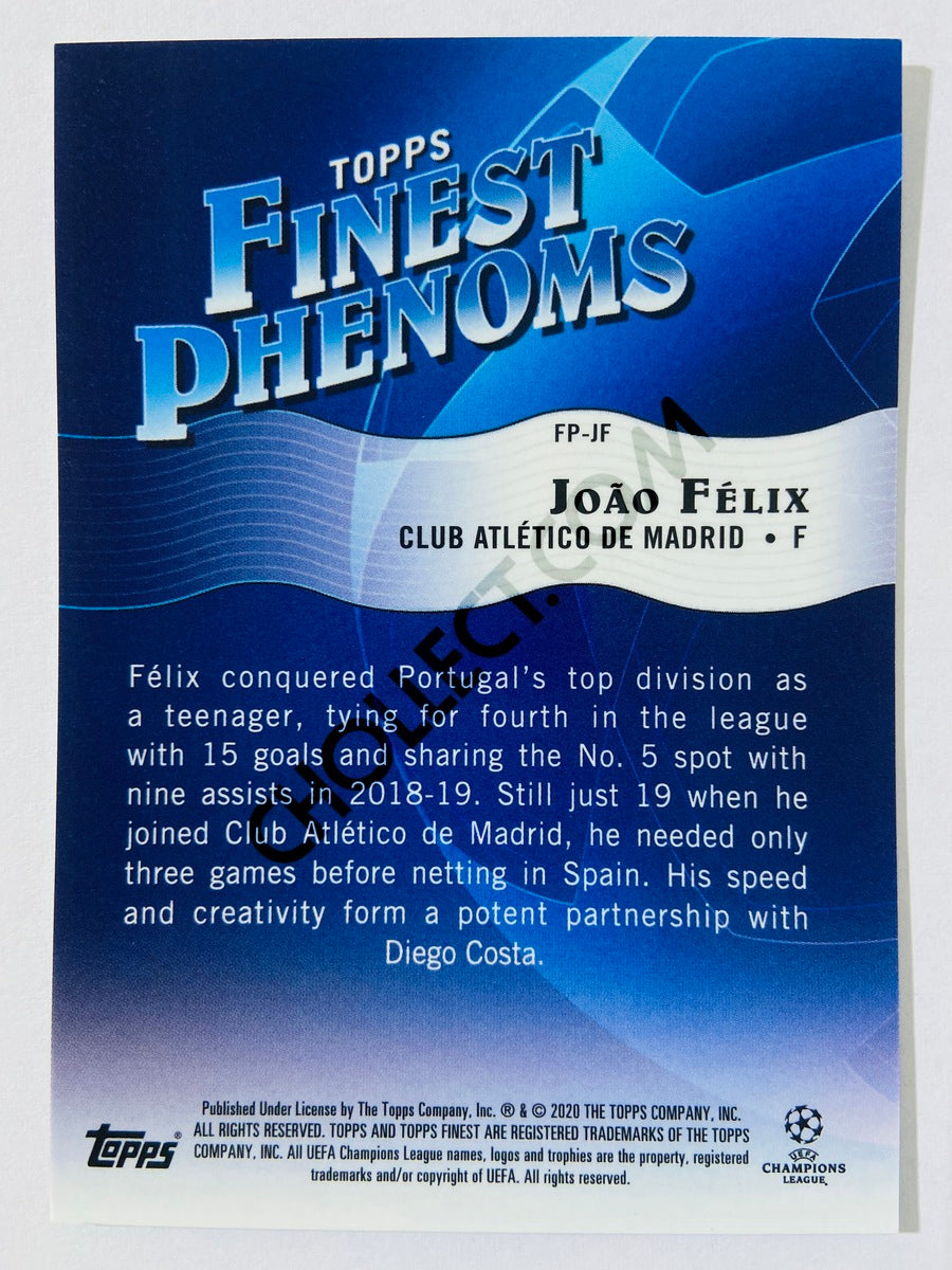 Joao Felix - Club Atletico de Madrid 2019-20 Topps Finest Phenoms UCL #FP-JF