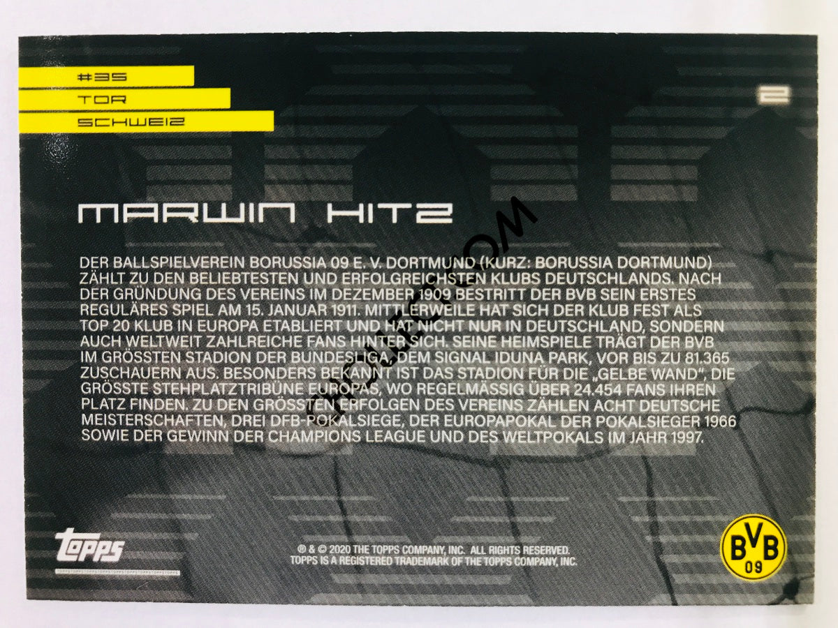 Marwin Hitz 2020 Topps 2020 BVB Borussia Dortmund Soccer Card #2
