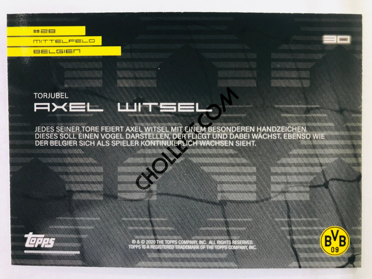 Axel Witsel (Signature Moves & Celebrations) 2020 Topps 2020 BVB Borussia Dortmund Soccer Card #30