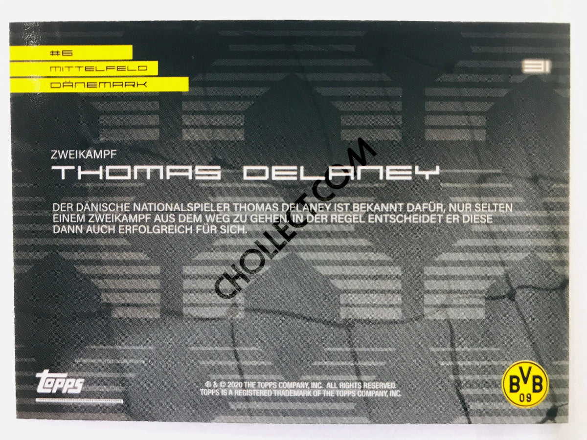 Thomas Delaney (Signature Moves & Celebrations) 2020 Topps 2020 BVB Borussia Dortmund Soccer Card #31