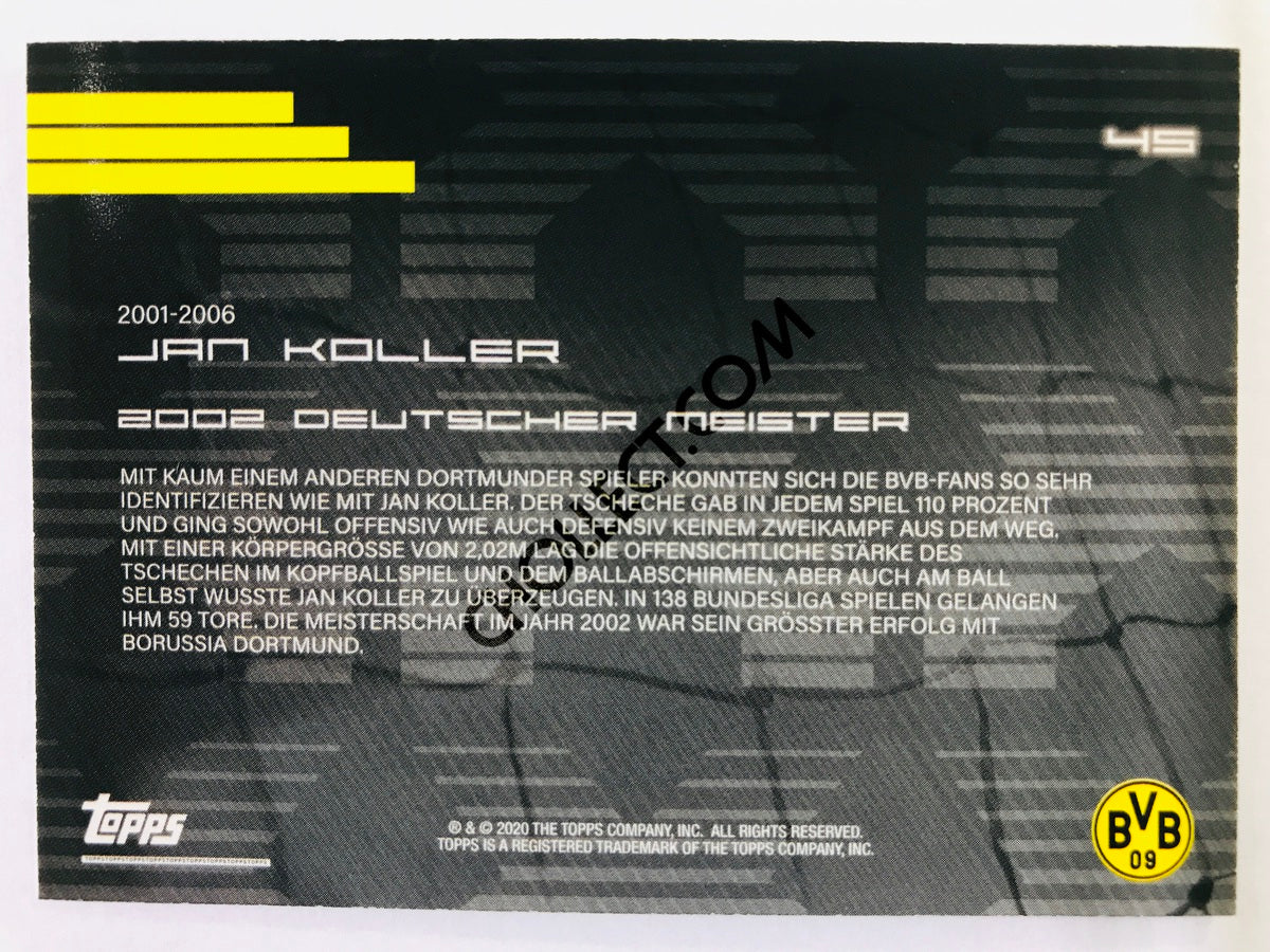 Jan Koller (Legends) 2020 Topps 2020 BVB Borussia Dortmund Soccer Card #45