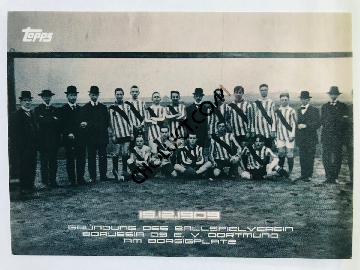 Moments: 19.12.1909 - Grundung des Ballspielverein Borussia 9 E. V. Dortmund am Borsigplatz 2020 Topps 2020 BVB Borussia Dortmund Soccer Card #46