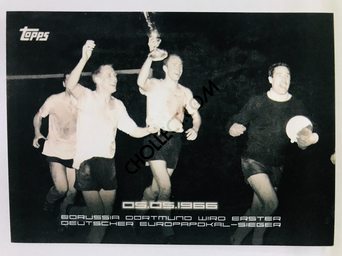 Moments: 05.05.1966 - Borussia Dortmund wird erster Deutscher Europapokal-Sieger 2020 Topps 2020 BVB Borussia Dortmund Soccer Card #47