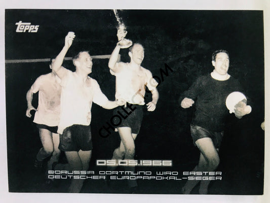 Moments: 05.05.1966 - Borussia Dortmund wird erster Deutscher Europapokal-Sieger 2020 Topps 2020 BVB Borussia Dortmund Soccer Card #47