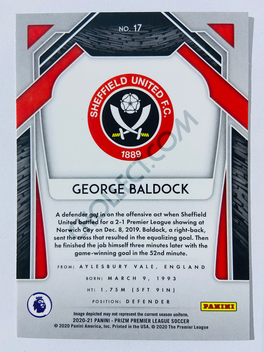 George Baldock - Sheffield United 2020-21 Panini Prizm Premier League #17