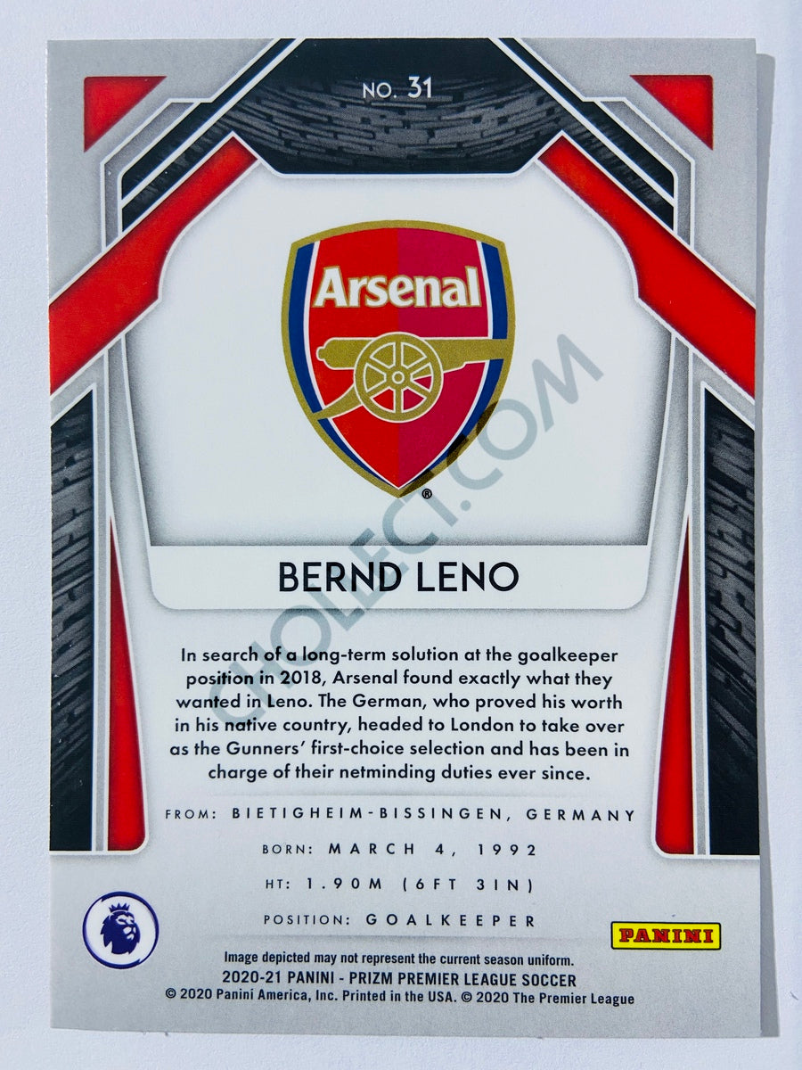 Bernd Leno - Arsenal 2020-21 Panini Prizm Premier League #31