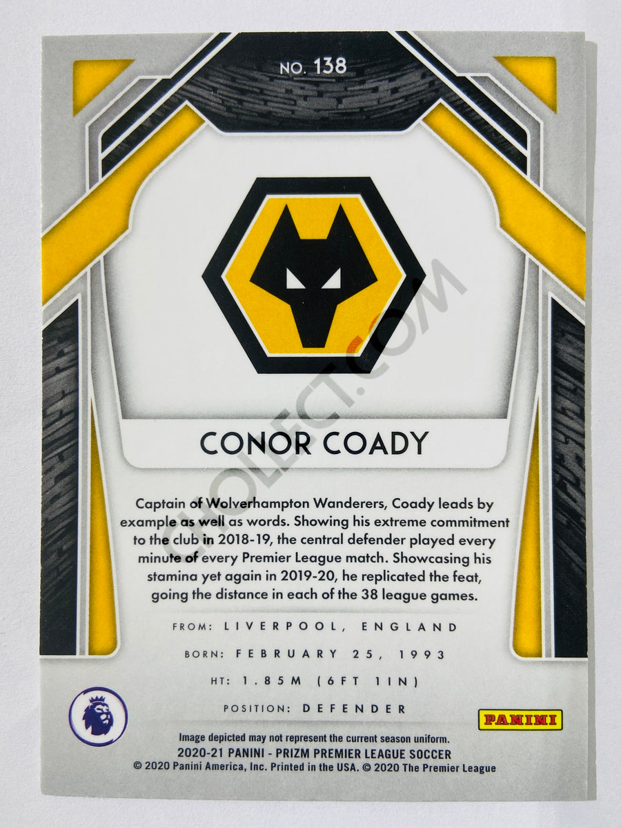 Conor Coady - Wolverhampton Wanderers 2020-21 Panini Prizm Premier League #138