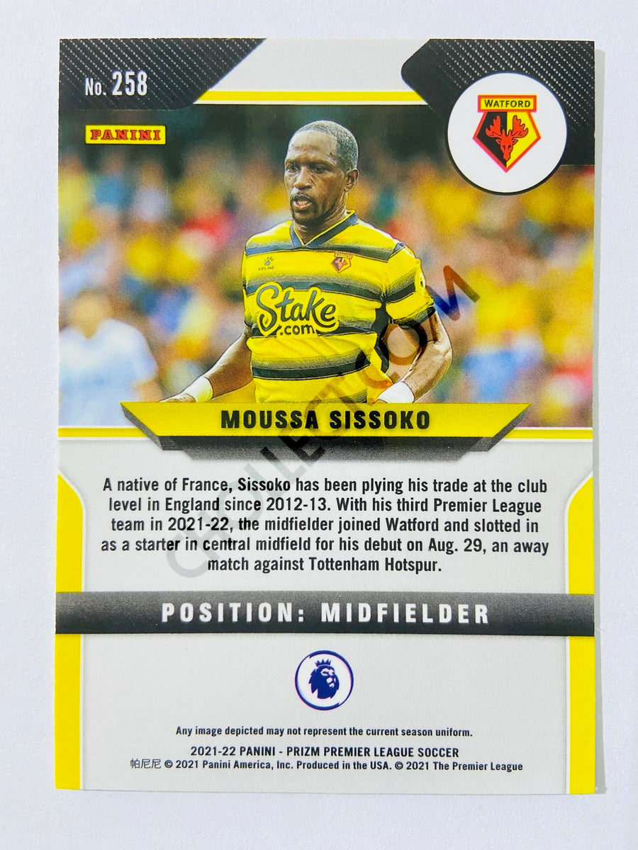 Moussa Sissoko – Watford 2021-22 Panini Prizm Premier League #258