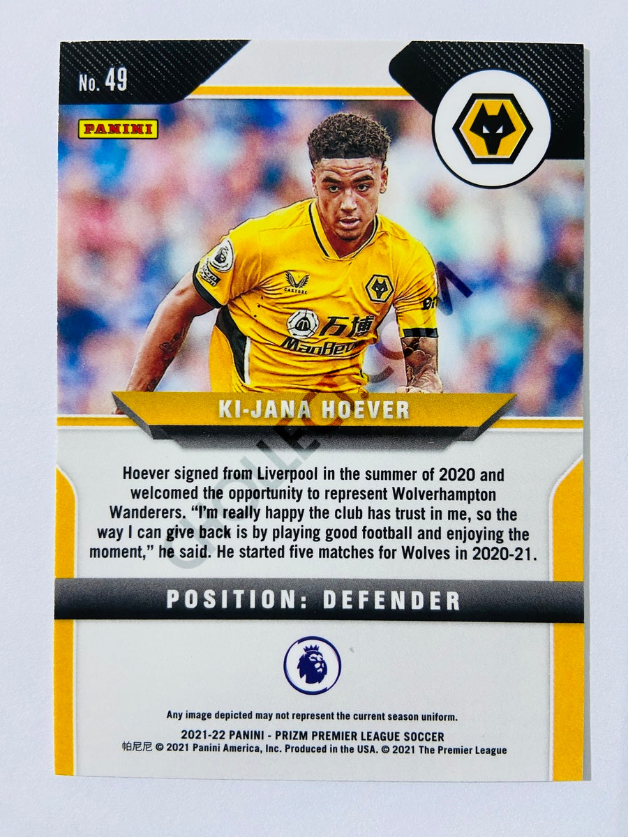 Ki-Jana Hoever - Wolverhampton Wanderers 2021-22 Panini Prizm Premier League RC Rookie #49