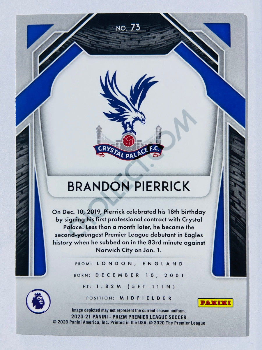 Brandon Pierrick - Crystal Palace 2020-21 Panini Prizm Premier League RC Rookie #73