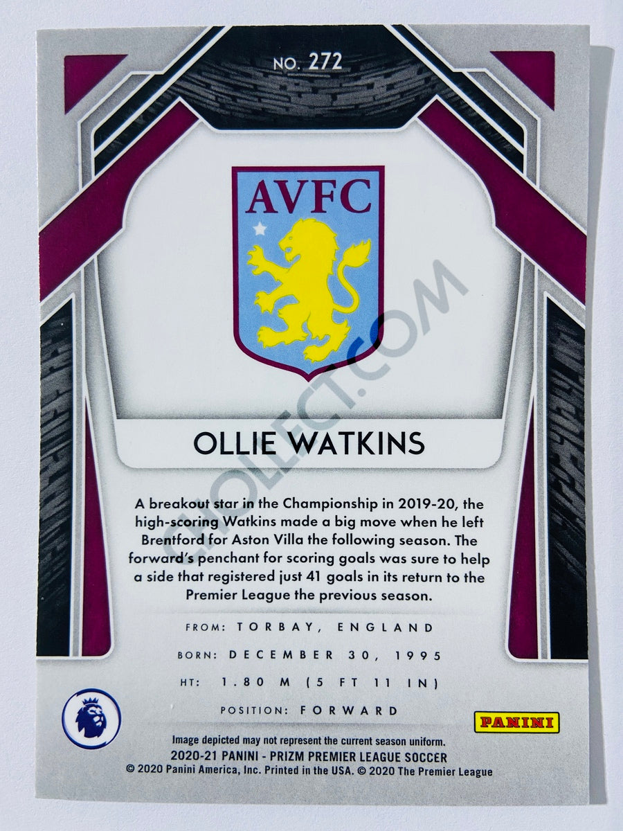 Ollie Watkins - Aston Villa 2020-21 Panini Prizm Premier League RC Rookie #272