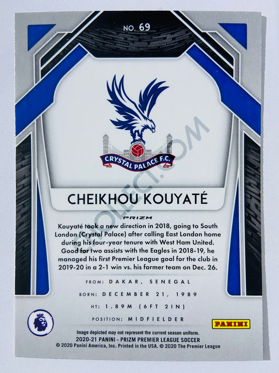 Cheikhou Kouyate - Crystal Palace 2020-21 Panini Prizm Premier League Silver Parallel #69