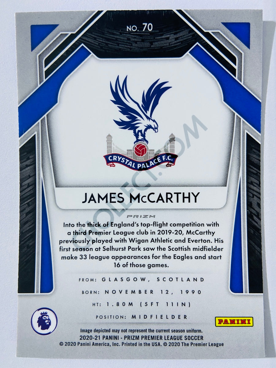 James McCarthy - Crystal Palace 2020-21 Panini Prizm Premier League Blue Pulsar Parallel #70