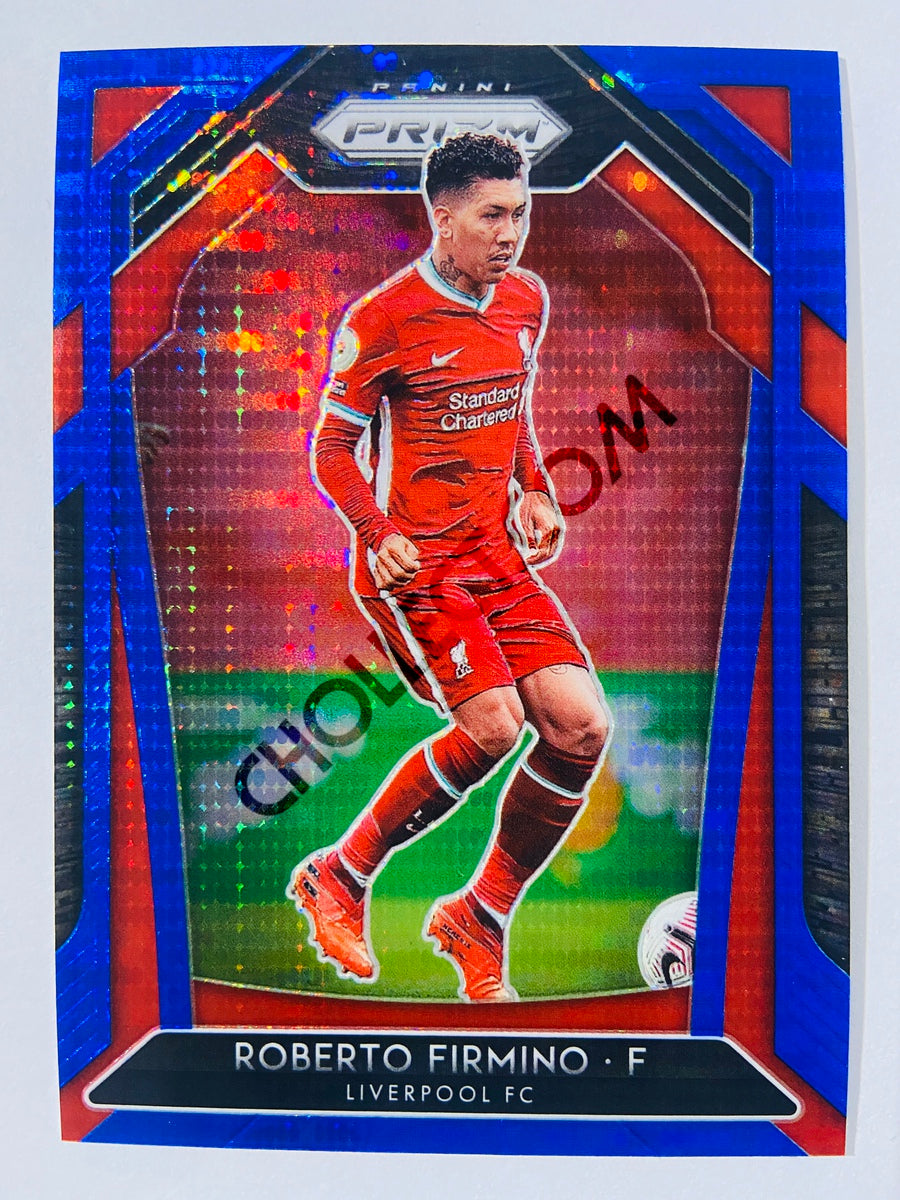Roberto Firmino - Liverpool FC 2020-21 Panini Prizm Premier League Blue Pulsar Parallel #254