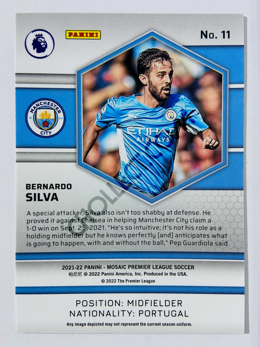 Bernardo Silva – Manchester City 2021-22 Panini Mosaic Premier League #11