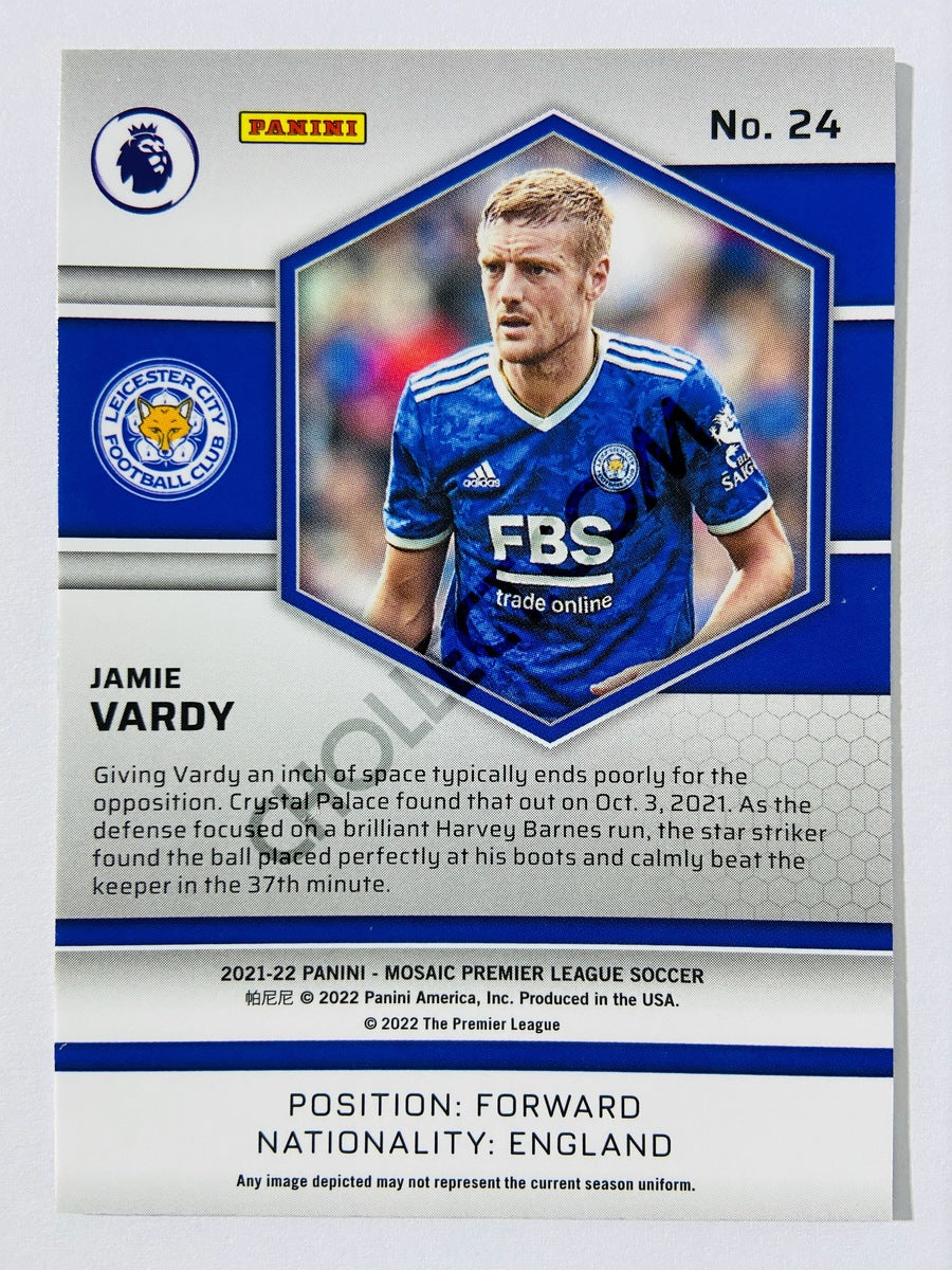 Jamie Vardy – Leicester City 2021-22 Panini Mosaic Premier League #24