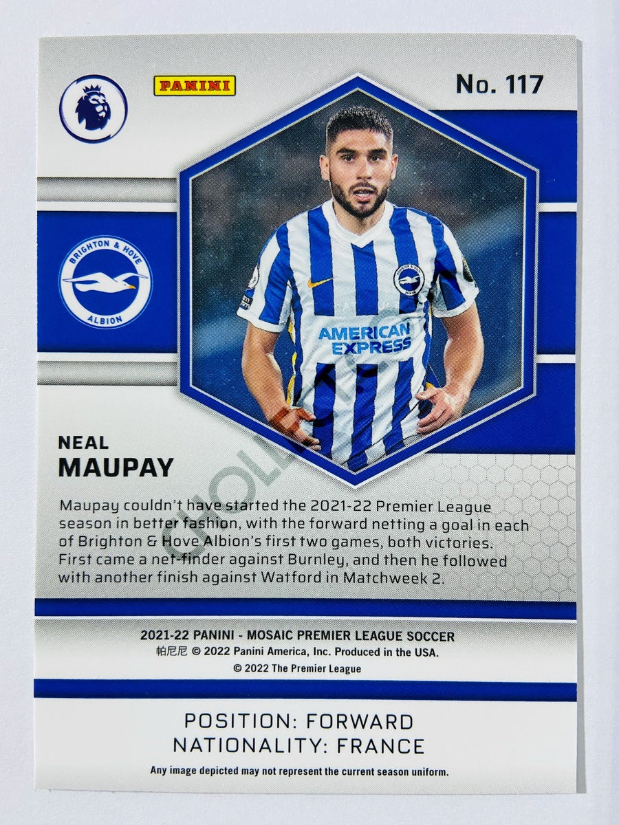 Neal Maupay – Brighton & Hove Albion 2021-22 Panini Mosaic Premier League #117