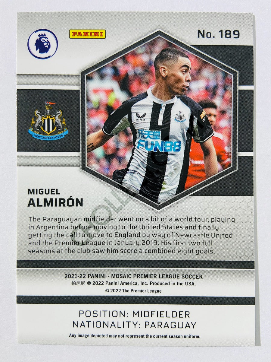 Miguel Almiron – Newcastle United 2021-22 Panini Mosaic Premier League #189