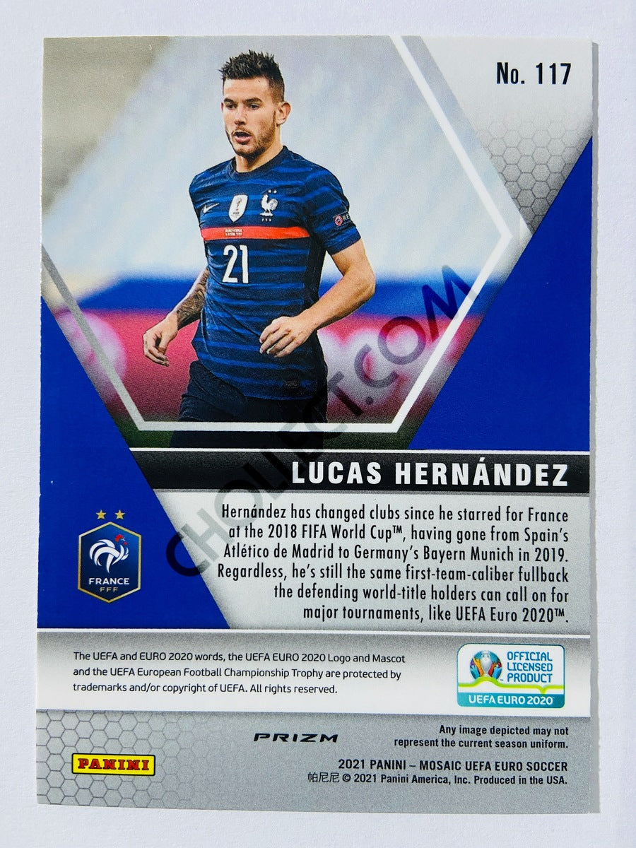 Lucas Hernandez – France 2021 Panini Mosaic UEFA EURO Mosaic Parallel #117