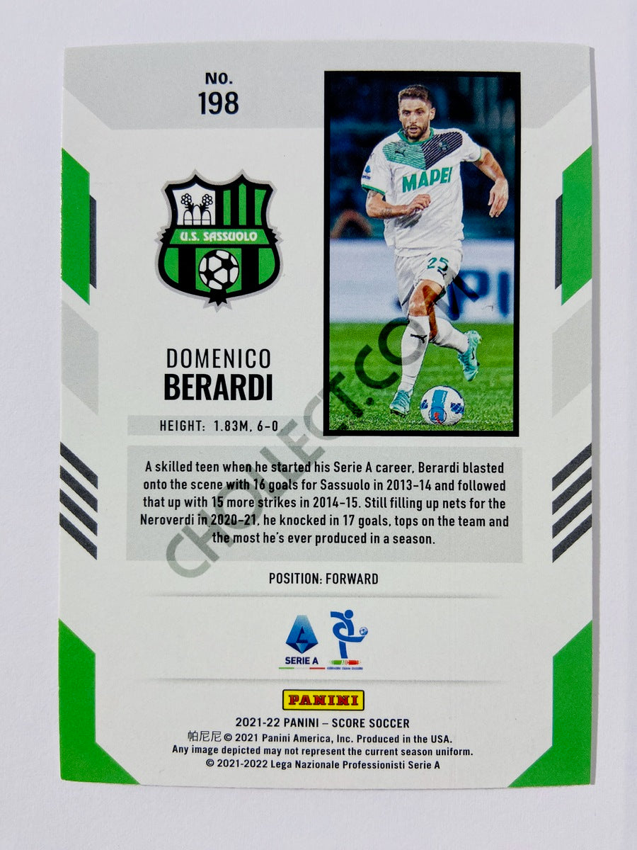 Domenico Berardi – US Sassuolo Calcio 2021-22 Panini Score Serie A #198