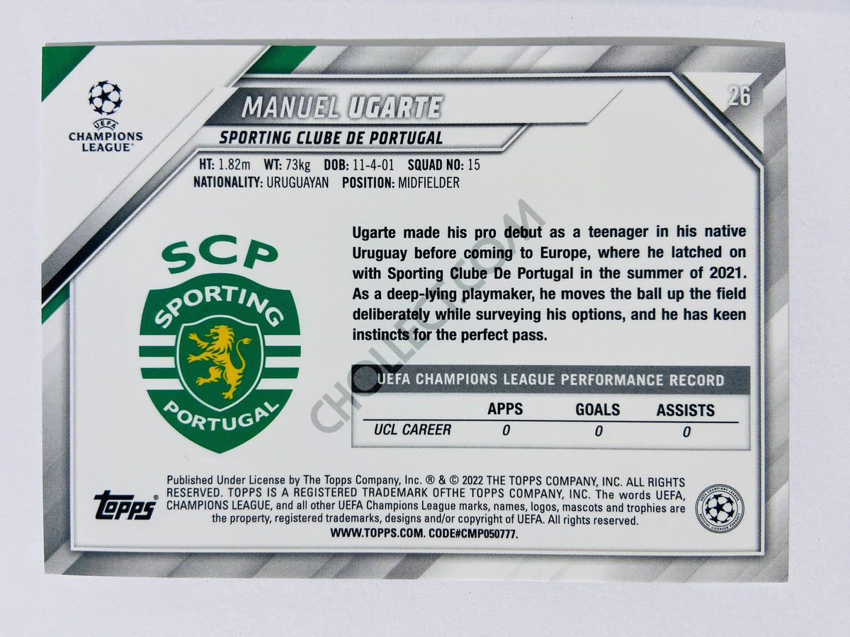 Manuel Ugarte – Sporting Clube de Portugal 2021-22 Topps UCL RC Rookie #26