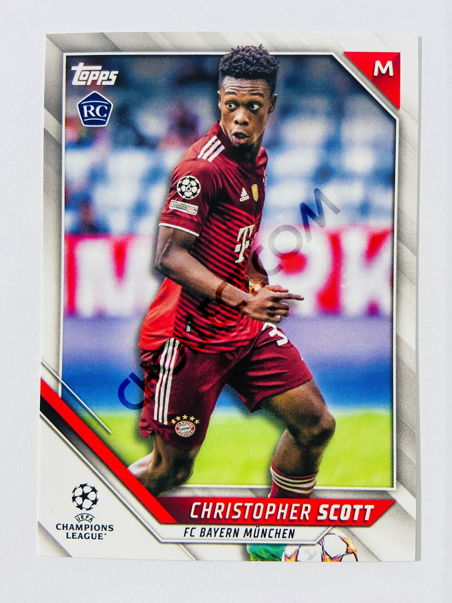 Christopher Scott – FC Bayern München 2021-22 Topps UCL RC Rookie #173