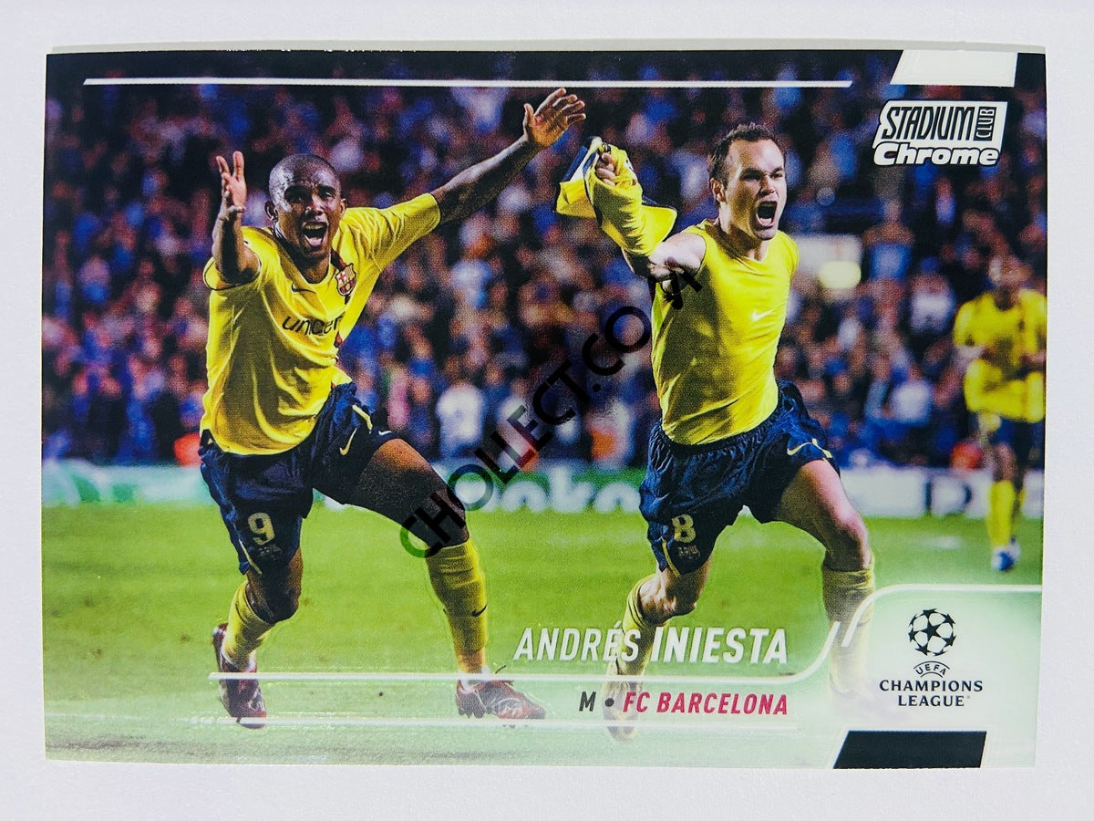 Andrés Iniesta - FC Barcelona 2022 Topps Stadium Club Chrome UCL