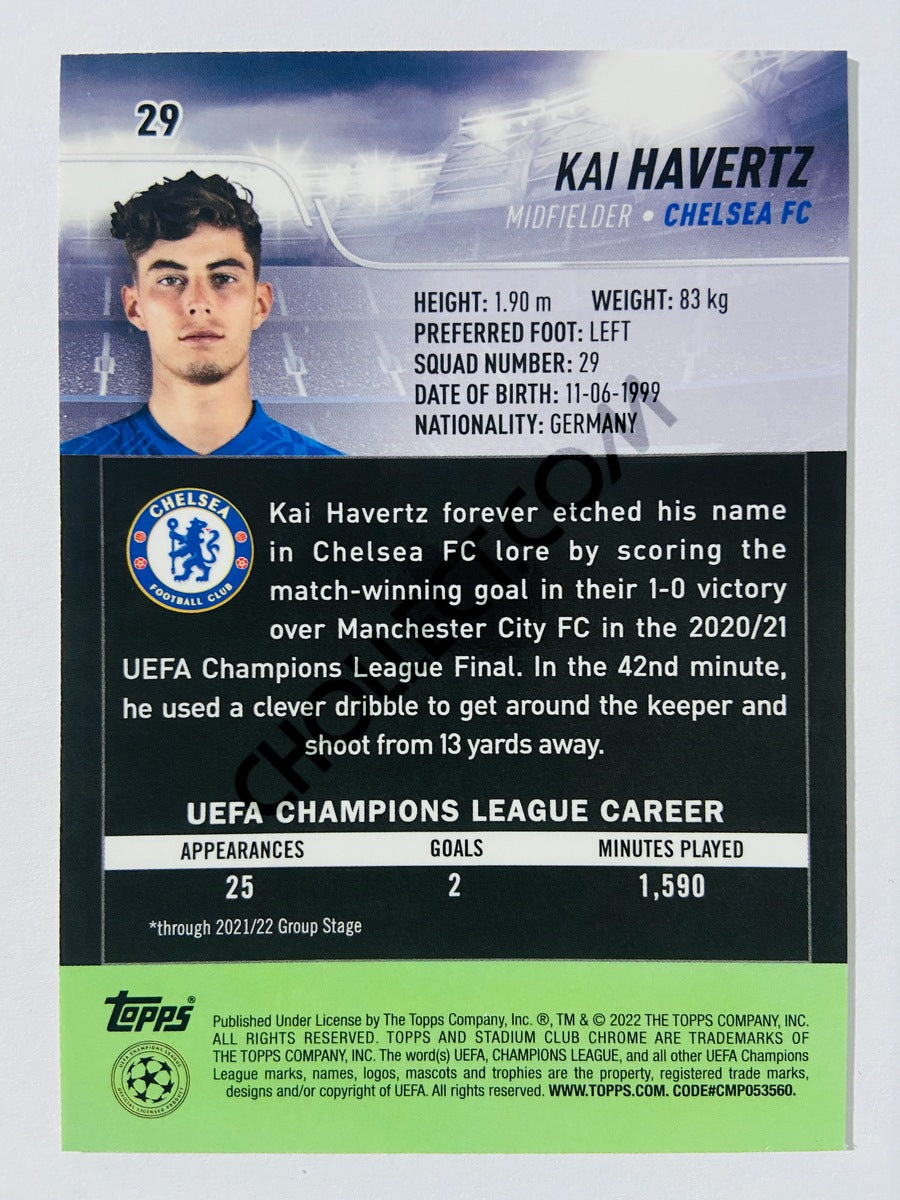 Kai Havertz - Chelsea FC 2022 Topps Stadium Club Chrome UCL #29