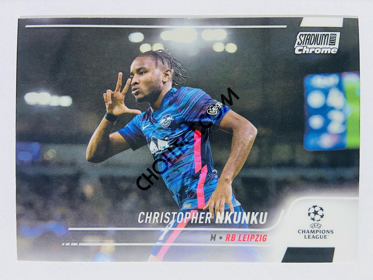 Christopher Nkunku - RB Leipzig 2022 Topps Stadium Club Chrome UCL #77 –