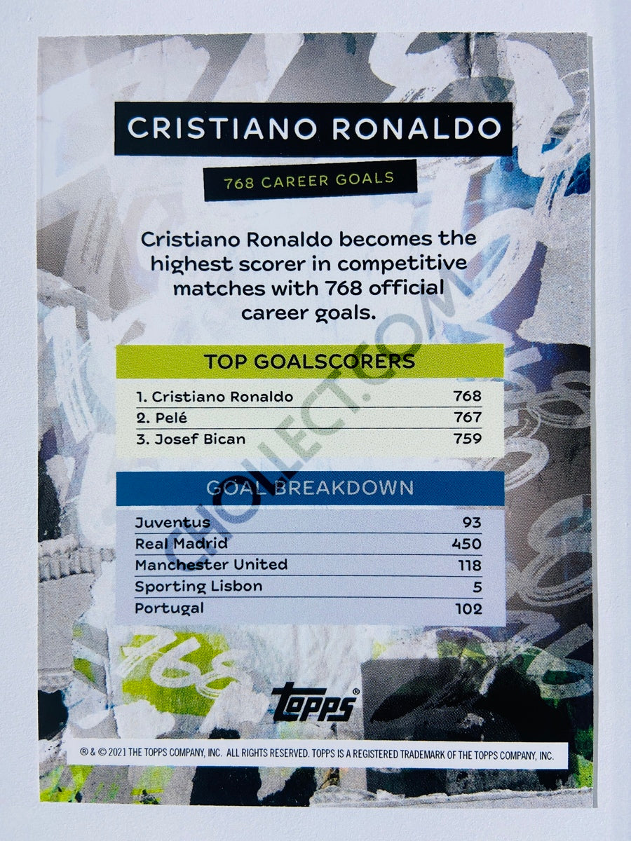 Cristiano Ronaldo - Juventus 2021 Topps 768 Career Goals