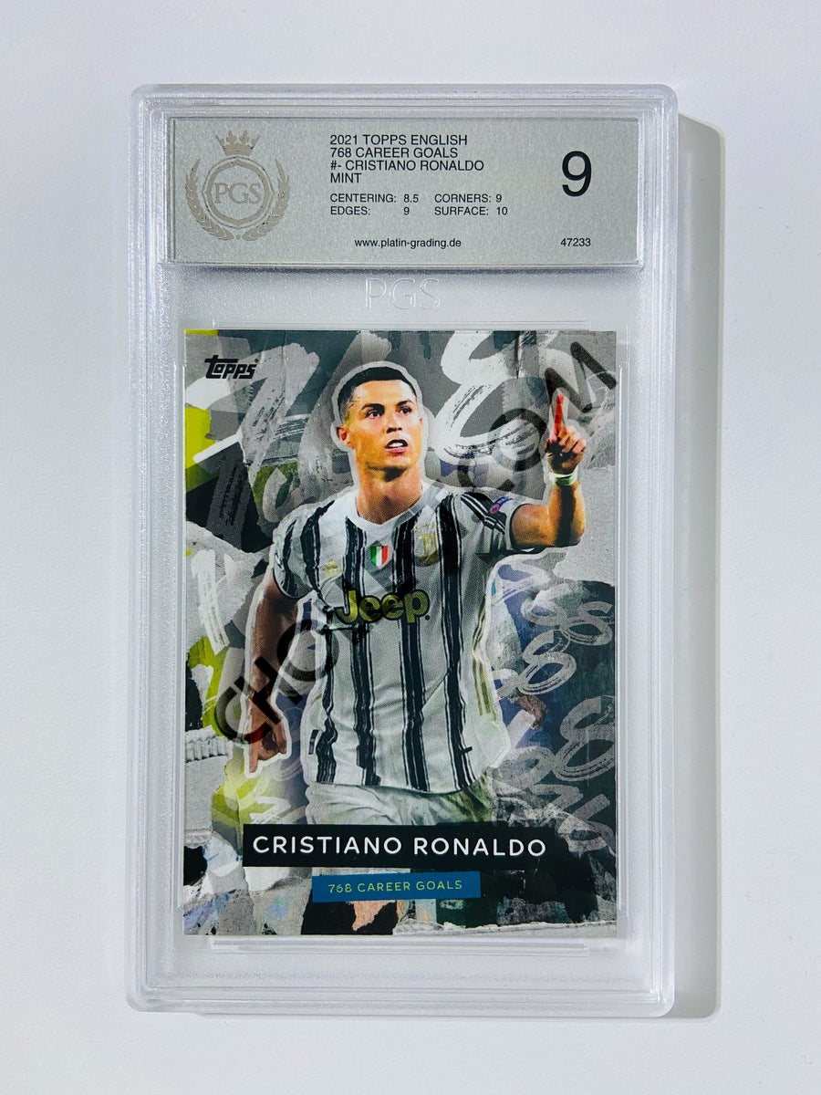 Cristiano Ronaldo - Manchester United 2021-22 Topps Finest UCL #100 –