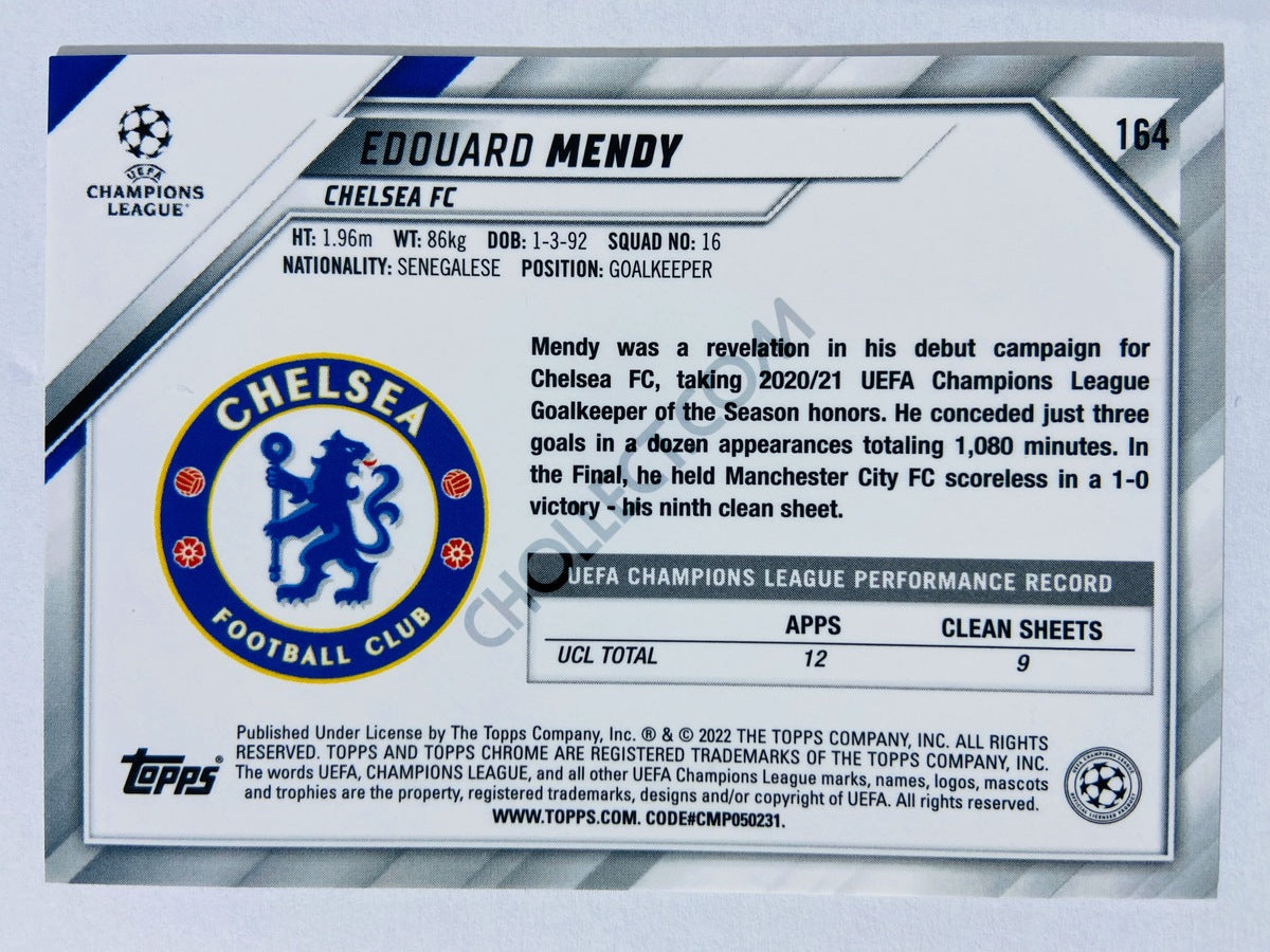 Edouard Mendy - Chelsea FC 2021-22 Topps Chrome UCL #164