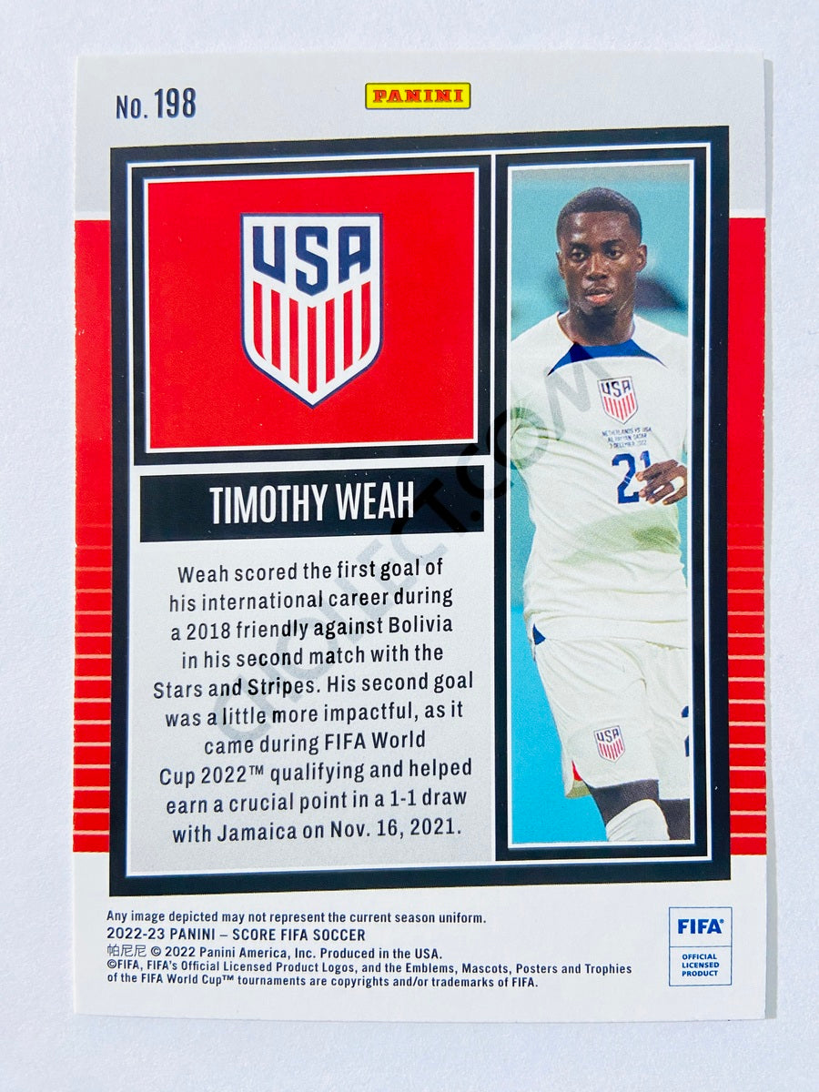 Timothy Weah - United States 2022-23 Panini Score FIFA #198