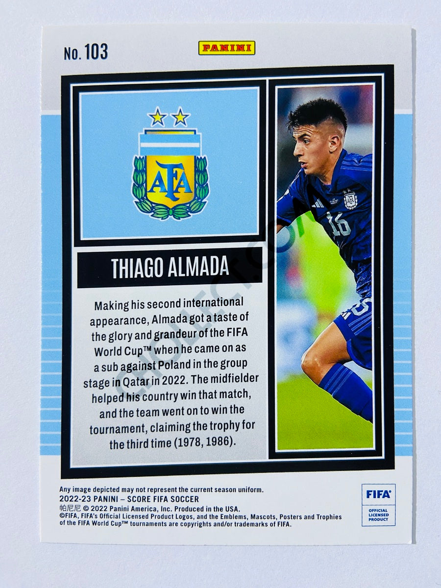 Thiago Almada - Argentina 2022-23 Panini Score FIFA RC Rookie #103