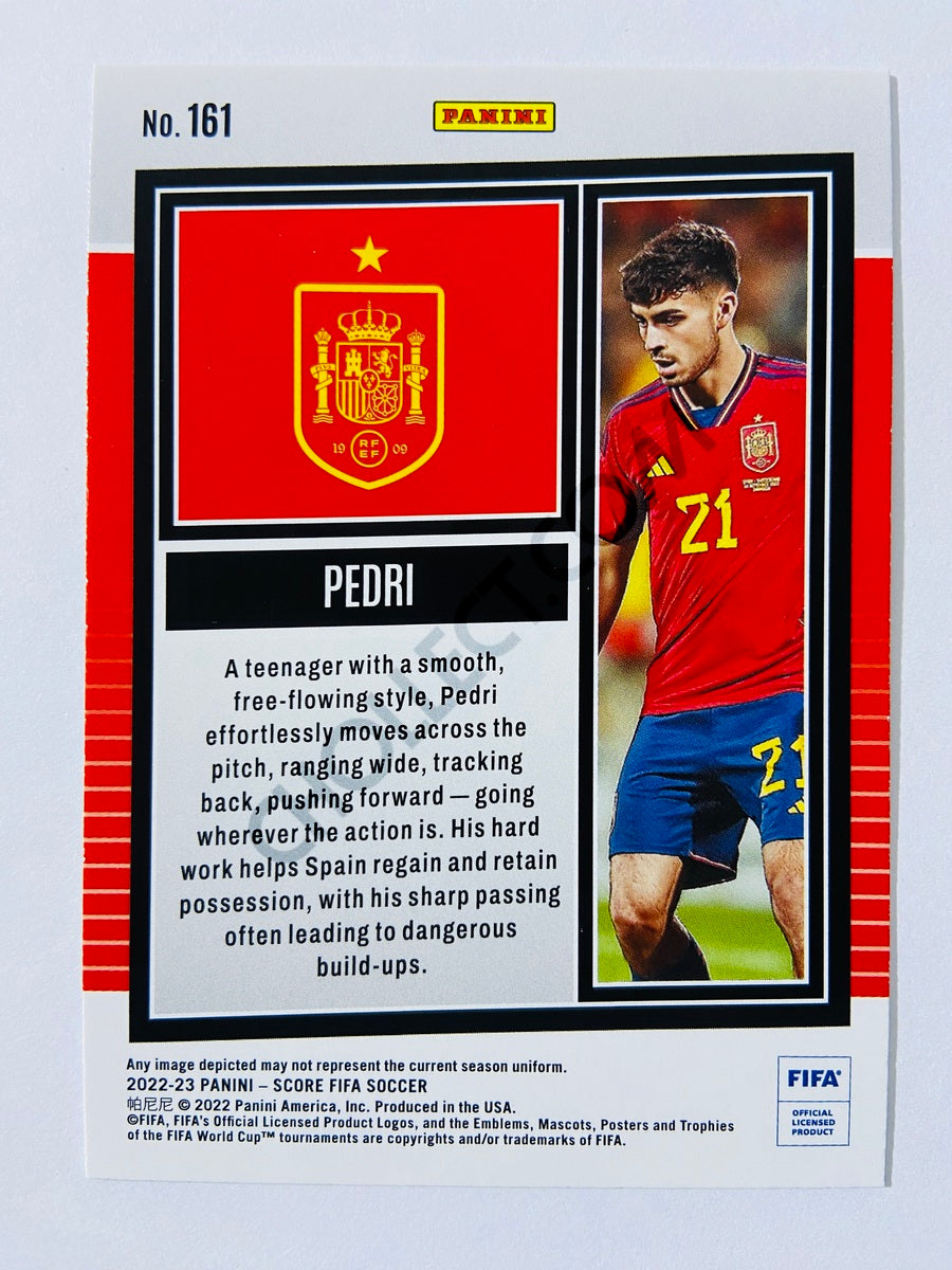 Pedri - Spain 2022-23 Panini Score FIFA Laser Parallel #161