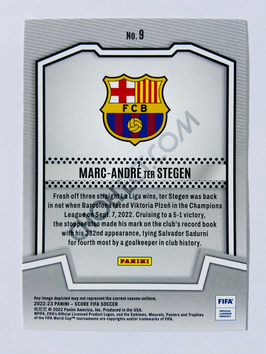 Marc-Andre ter Stegen - FC Barcelona 2022-23 Panini Score FIFA Score Team Insert #9